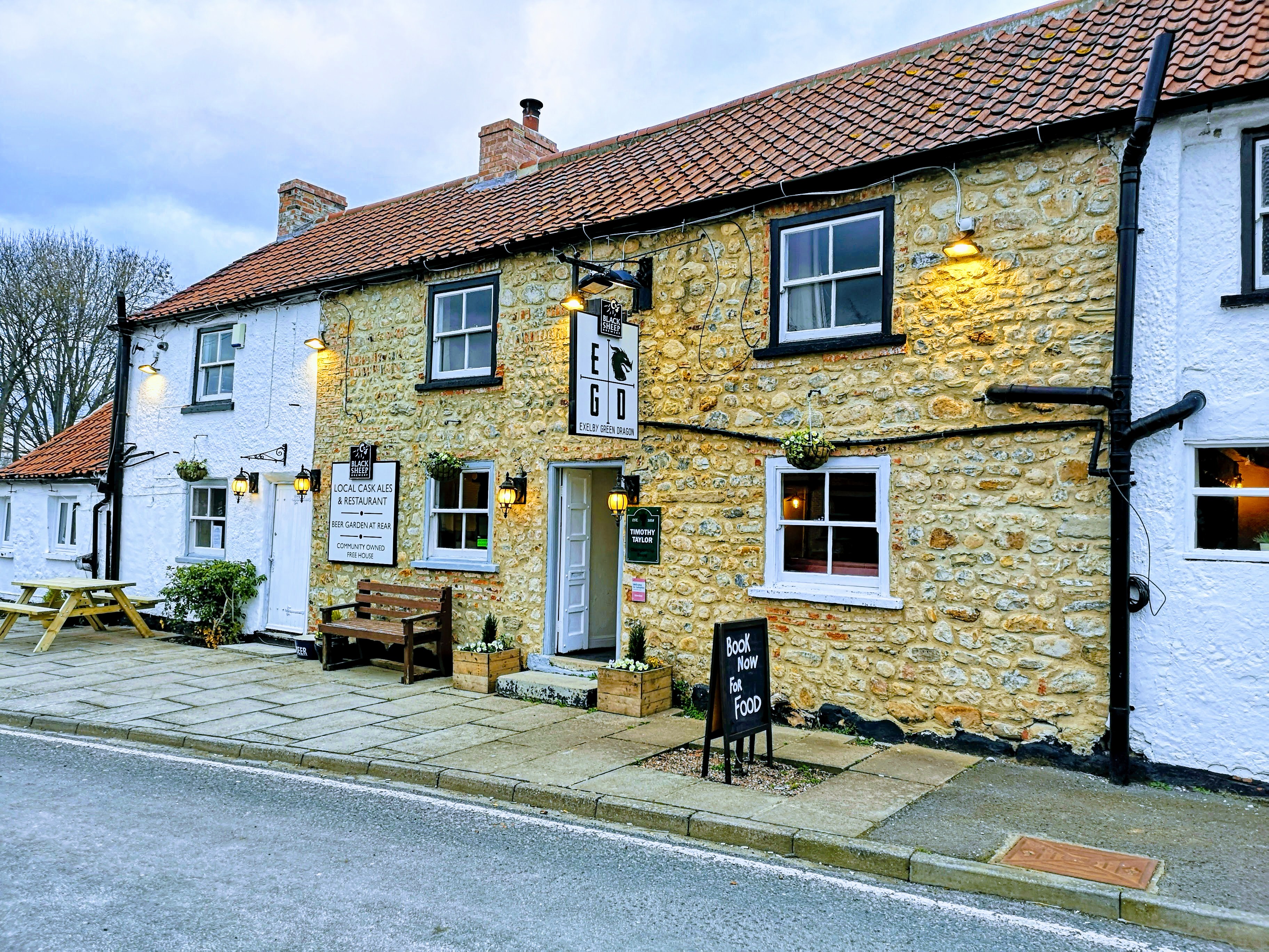 New signage puts the Exelby Green Dragon right at the hear of the community...