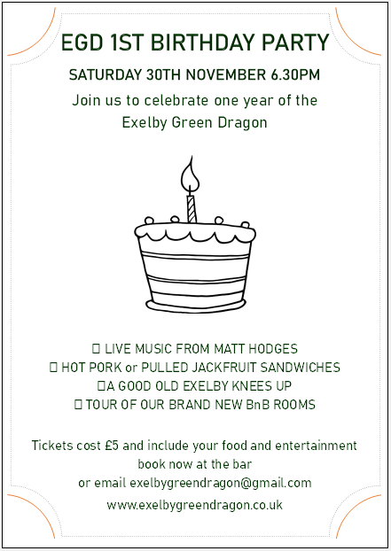 Party Invitation Your invitation to a knees-up!